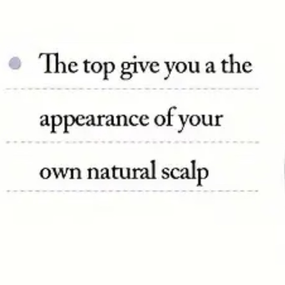 18” Ombré Hair Topper Synthetic Low Density Silky Fibers. - Picture 4 of 5